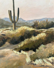 Load image into Gallery viewer, "Dusk in the Desert" 16" x 20" oil
