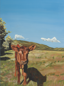 "Welcome to the herd" 30" x 40" oil on panel