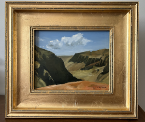 "Waimea Canyon" 8' x 10" oil on panel (framed)
