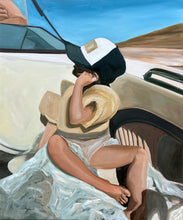 Load image into Gallery viewer, &quot;Boat baby&quot; 20&quot; x 24&quot; oil painting
