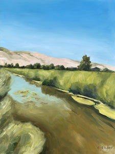"Hoytsville" 9" x 12" oil painting