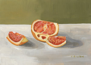 "Kitchen Orange" 5" x 7" acrylic