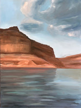 Load image into Gallery viewer, &quot;The memories these waters hold: Lake Powell&quot; 18&quot; x 24&quot; oil

