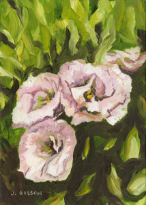 "Snuck Florals" 5"x7" oil