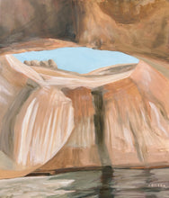 Load image into Gallery viewer, &quot;Toilet Bowl: Lake Powell&quot; 12&quot; x 14&quot; oil
