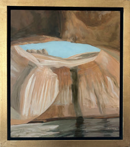 "Toilet Bowl: Lake Powell" 12" x 14" oil