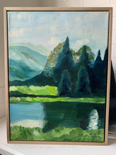 Load image into Gallery viewer, 12&quot;  x 16&quot; &quot;Lake Day&quot; oil painting on canvas
