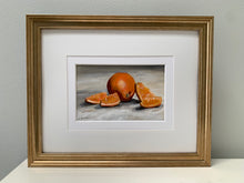 Load image into Gallery viewer, &quot;Orange Slice 1&quot;  Framed 4&quot; x 6&quot; Acrylic on Paper
